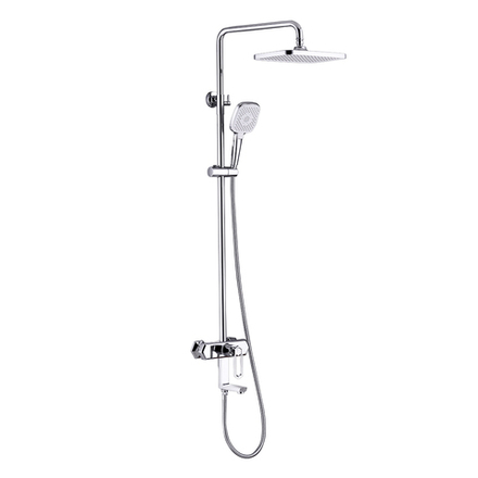 LM3962C Lemark смеситель для ванны и душа с регулируемой высотой штанги Prizma