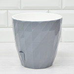 Кашпо Соло 3л RUBY, серый жемчуг