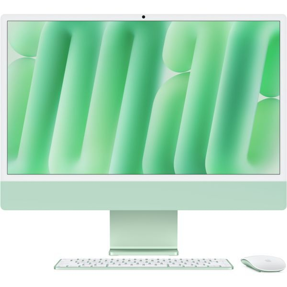 Apple iMac 24" Retina 4,5K 2024 MWUF3 (Apple M4, 8-Core CPU, 8-Core GPU, 16GB, 256GB SSD, зеленый)