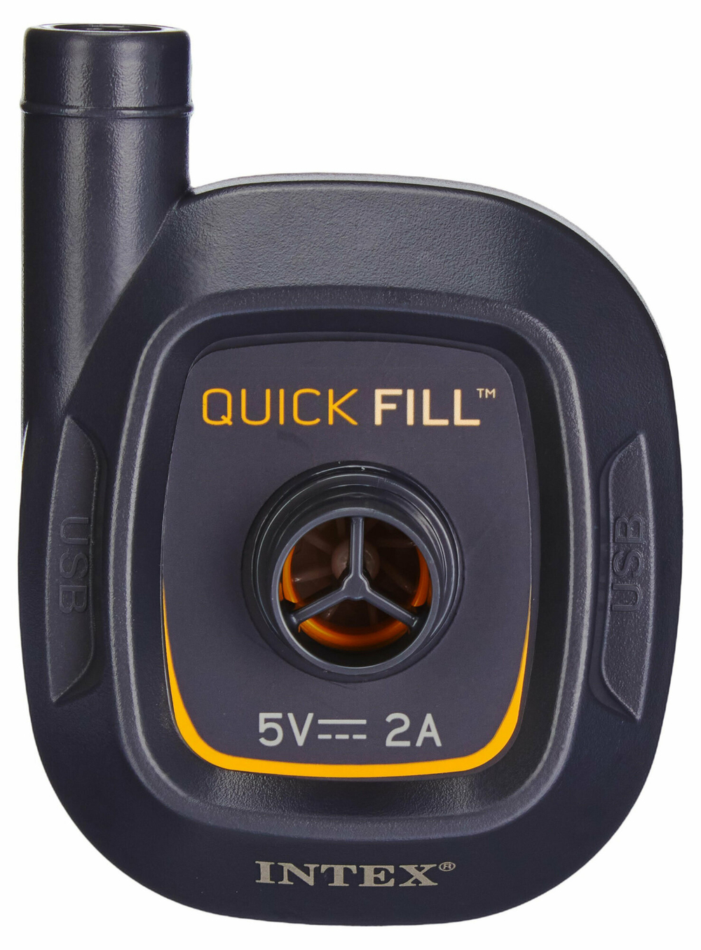 Насос электрический USB 5V, Intex Mini Quick-Fill 66635, насадки в комплекте.