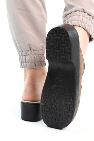 503 | "Anna" Женские медицинские сабо (коричневый)