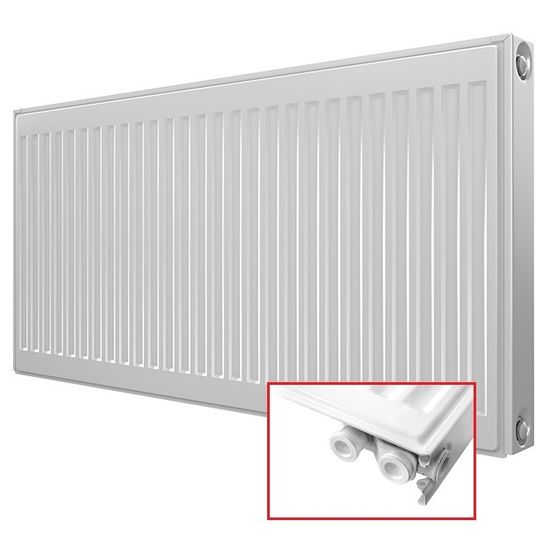 Радиатор панельный Royal Thermo Ventil Compact VC11-500-500 белый (RAL 9016) с нижним подключением