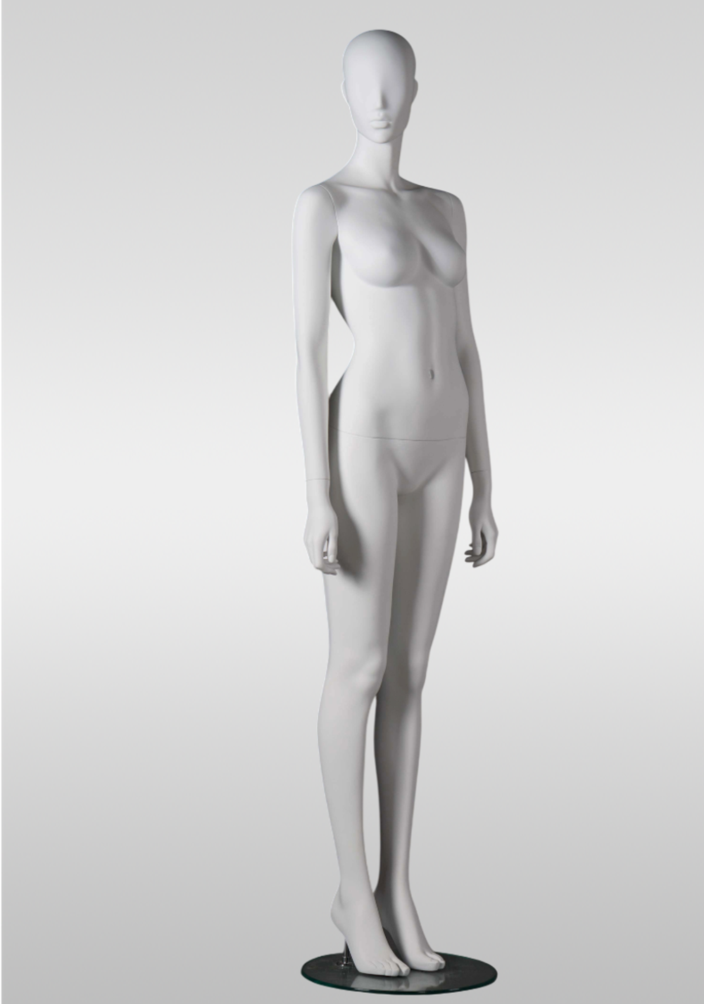 Женский абстрактный манекен Flora-3/Белый матовый