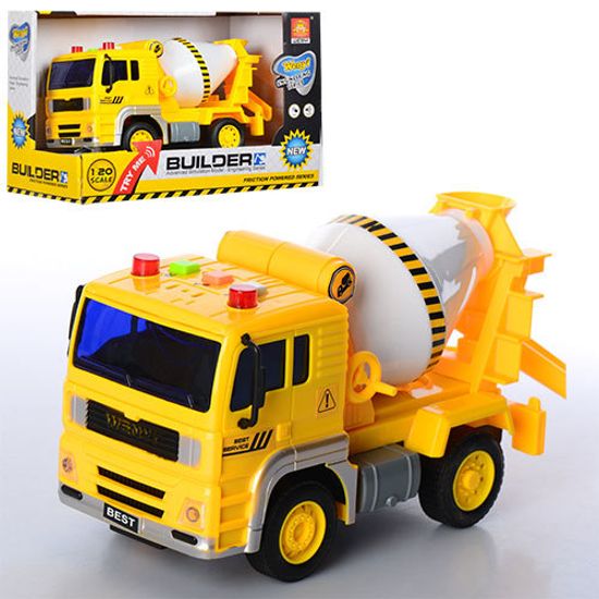 Грузовик Бетономешалка Builder 1:20 свет/звук