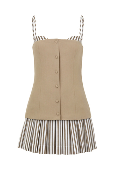 Платье Lolita с жилетом, бежевый