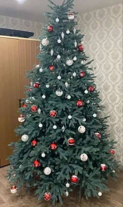 Ель искусственная Царь елка Адель голубая 210 см