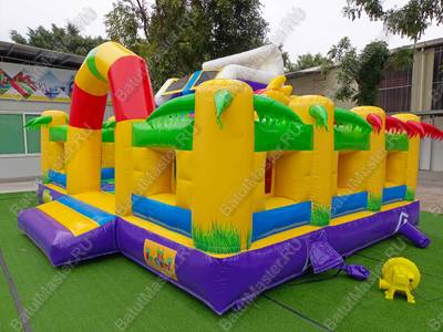 Коммерческий батут «Белый клык» Микс, 6*5*4 м