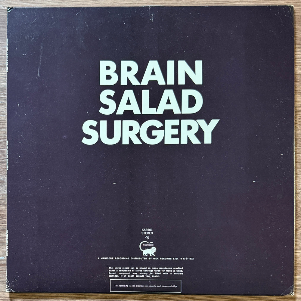 Emerson, Lake & Palmer ‎– Brain Salad Surgery (Англия 1973г.) Т