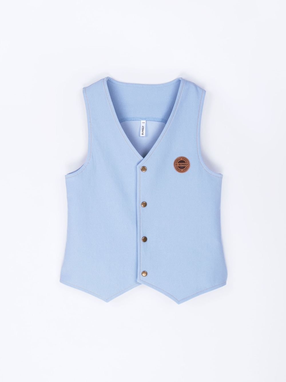 Жилет из джинскота "Светлый Деним" 7+