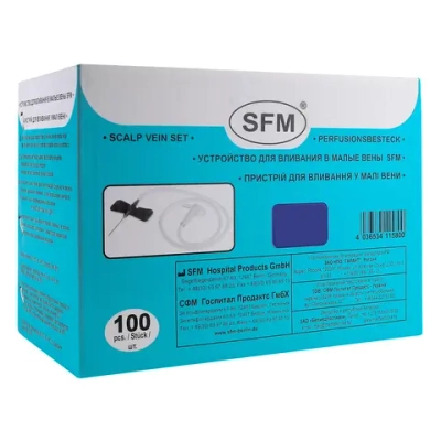 Игла-бабочка SFM 21G 100 шт