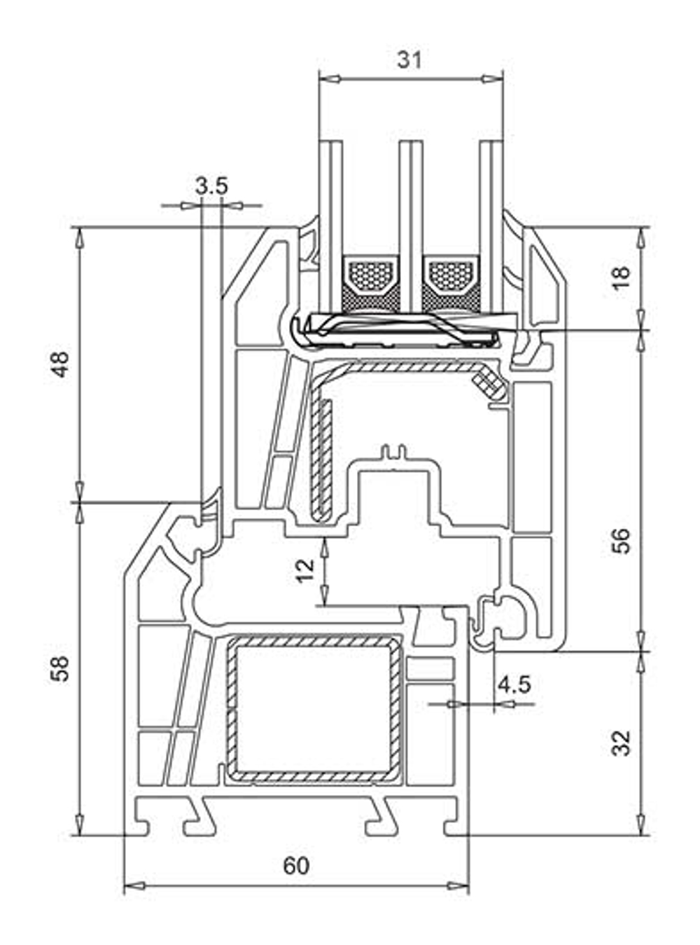 Оконная система WHS 60