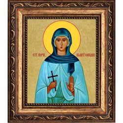 Платонида Сирская Преподобная. Икона на холсте.