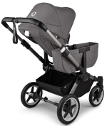 Коляска для двойни Bugaboo Donkey 5 Twin шасси Graphite Grey Melange/Grey Melange