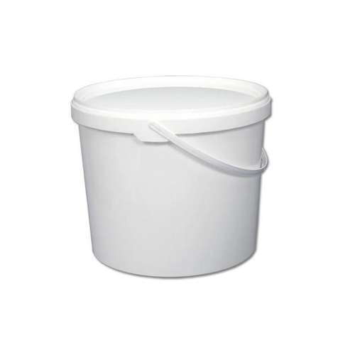 Ведро Б/У пласт белое круглое 9-10л без крышки