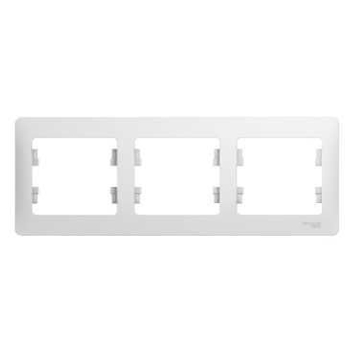 Рамка 3-постовая GLOSSA белый Schneider Electric