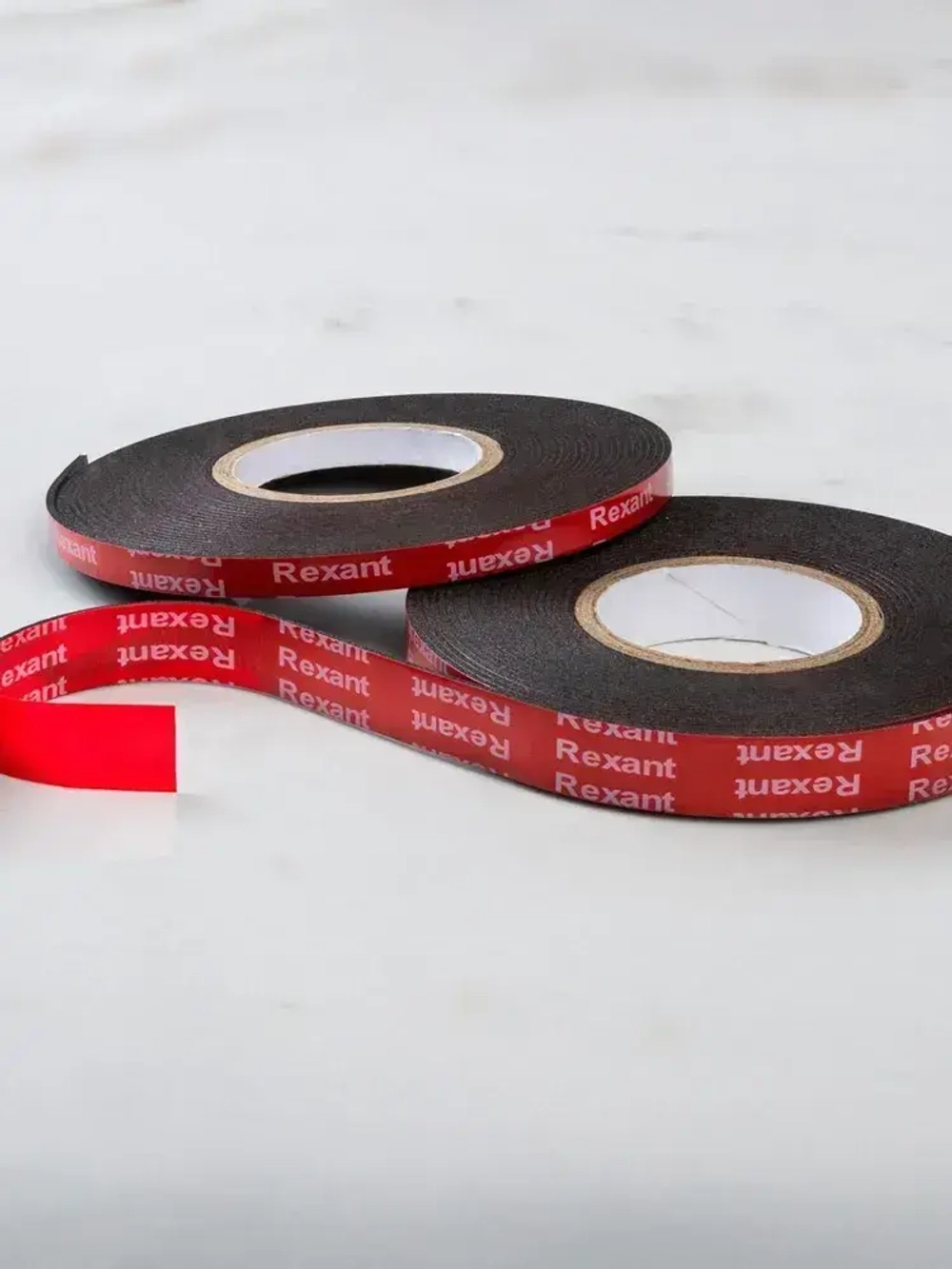 Скотч двухсторонний черный VHB, 6 мм х 5 м, 3М для авто, строительства и ремонта, повышенная прочность, REXANT