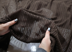 ШОКОЛАД - Ажурная вязка (ОЗ85 Елена) (к0 незначительные черные пятнышки местами)