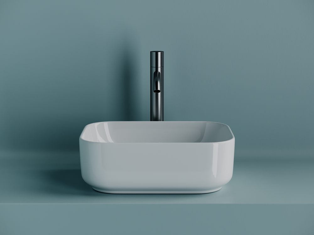 Умывальник чаша накладная прямоугольная Element 400x305x140мм