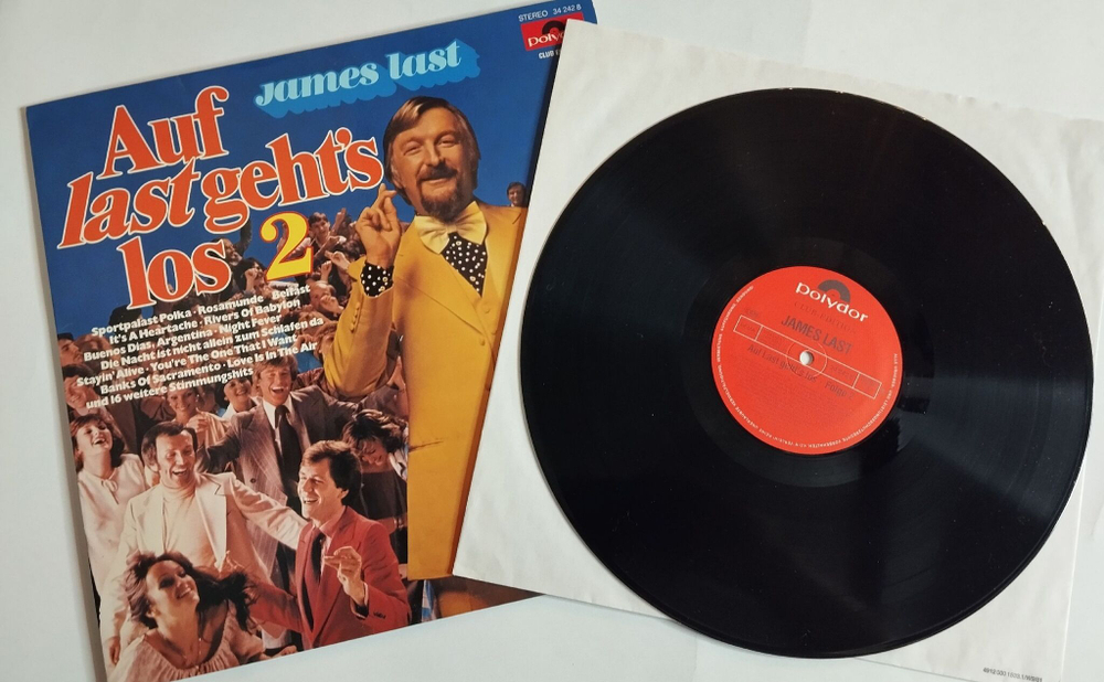 Винтажная виниловая пластинка LP James Last Auf Last Gehts Los 2 (Germany 1978) (Club Edition)