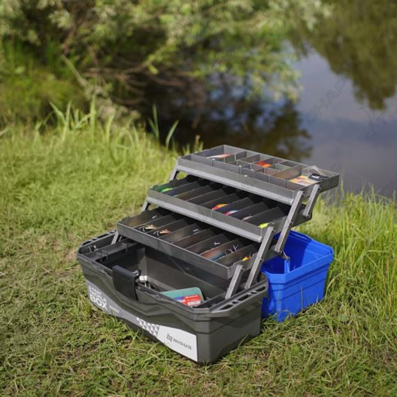 Ящик для снастей NISUS Tackle Box трехполочный синий (N-TB-3-B)