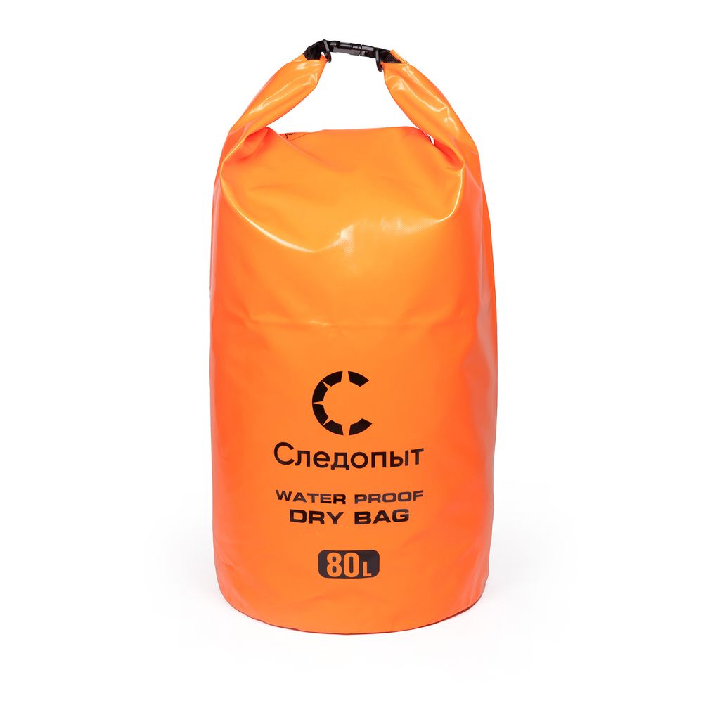 Гермомешок &quot;СЛЕДОПЫТ - Dry Bag&quot; без лямок, 80 л,ПВХ,цв. оранжевый/25/20/
