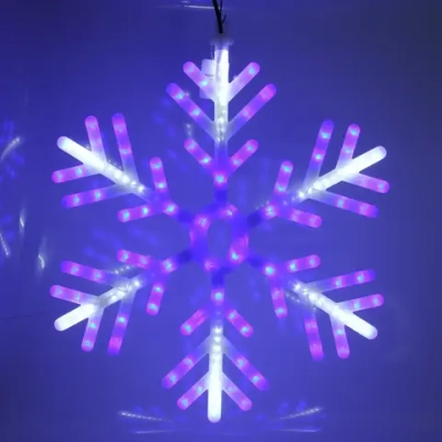 Фигура светодиодная «Морозная снежинка» 58 см, 258 ламп LED,авторежим, 220V, Синий/белый