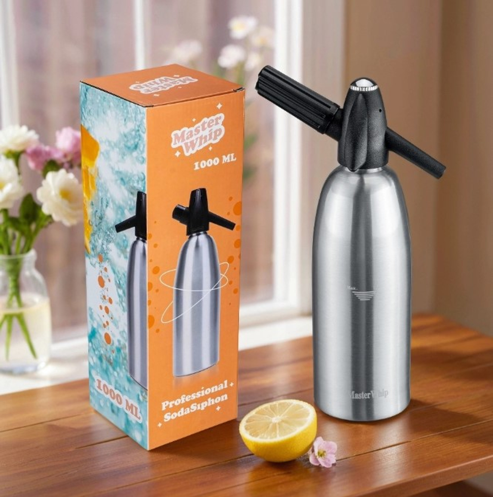 Сифон для газирования воды MasterWhip 1л.