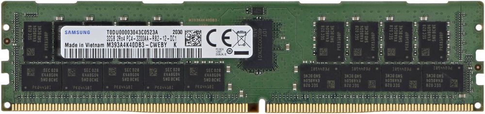 M393A4K40EB3-CWE, Модуль памяти Samsung DDR4 3200 RDIMM 32G