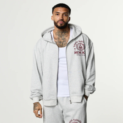 Толстовка VANQUISH Heritage Zip Hoodie Grey
