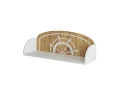 Полка навесная "Юнга" ПЛД 800.1 (белый/дуб цикорий), ЛДСП, ДСВ Мебель, г. Пенза