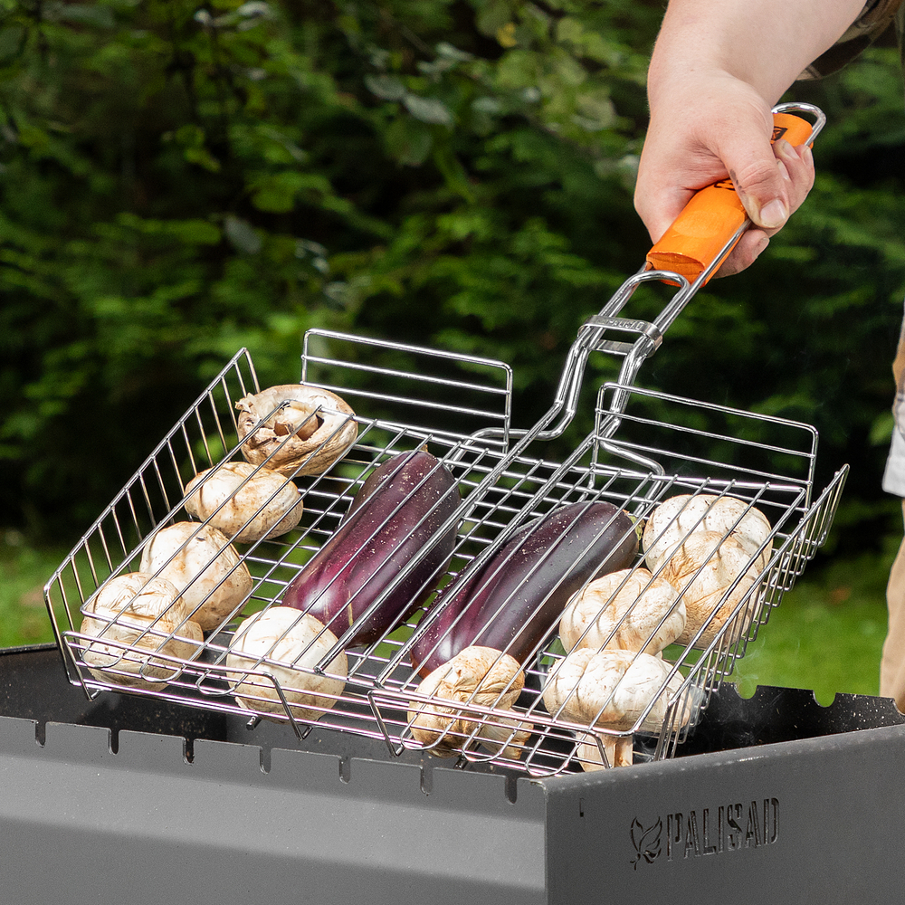 Решетка гриль 260 х 320 х 65 мм. объемная хромированная Camping Palisad 69554
