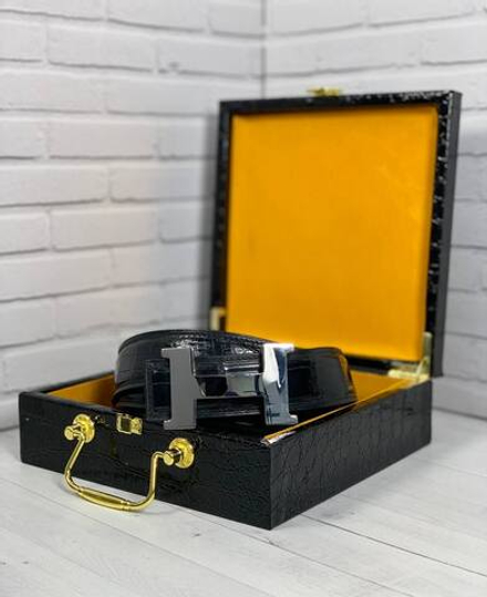 Ремень Hermes из кожи крокодила
