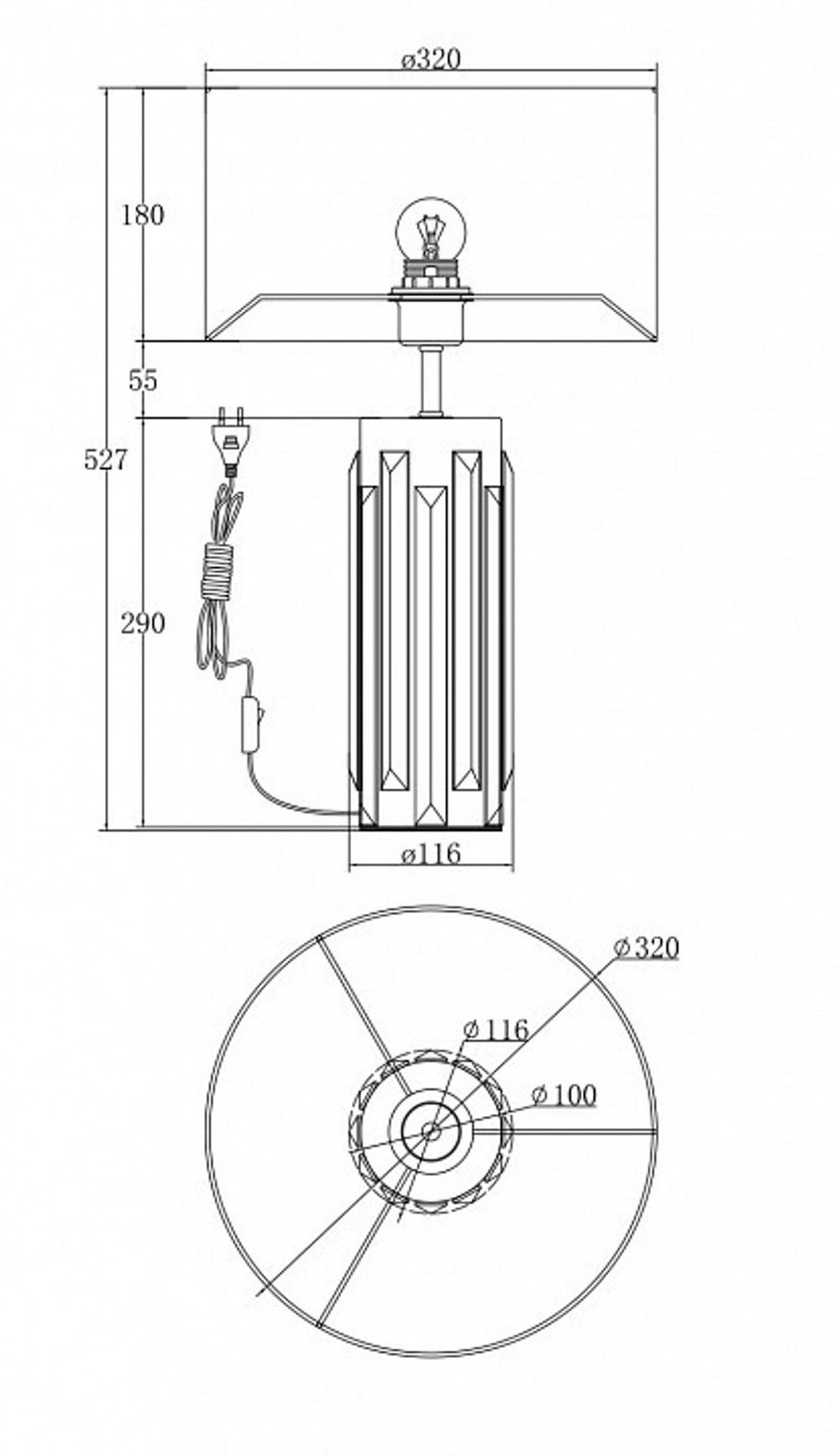 Настольная лампа декоративная Maytoni Muse MOD304TL-01G