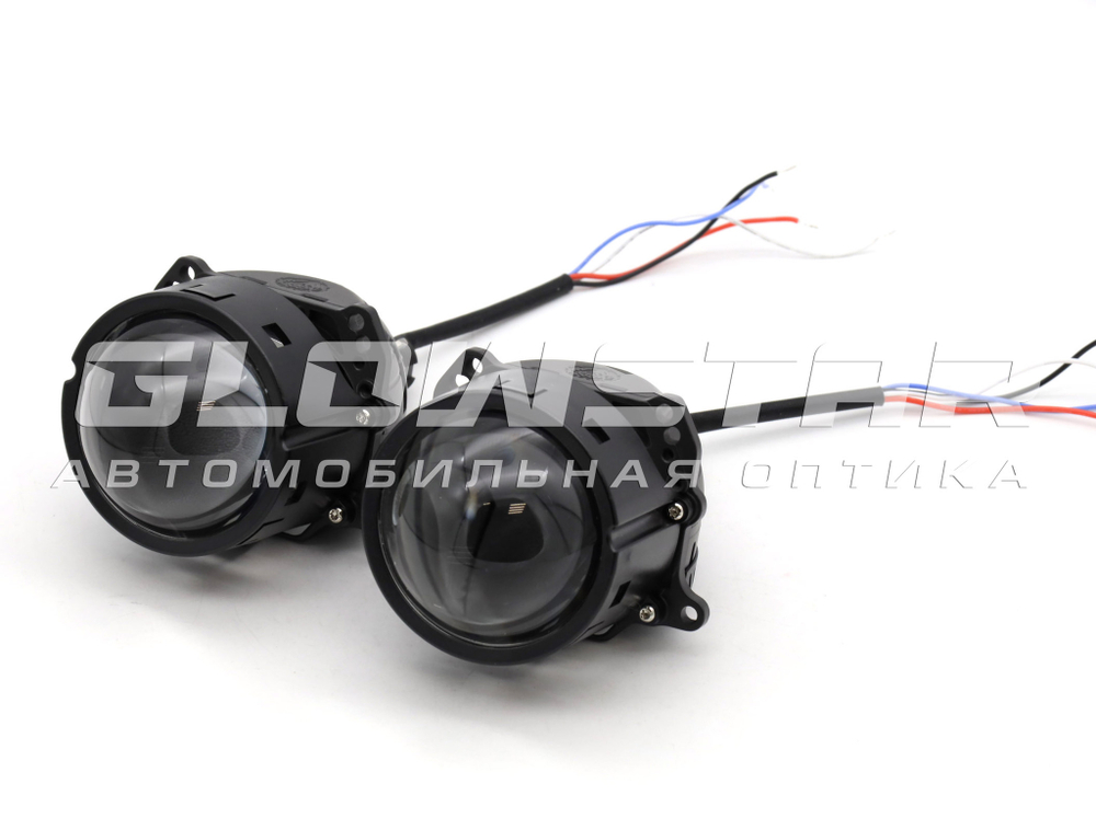 Билед модули Aozoom A15 24 вольта, 3.0 дюйма, 2 чипа, 5500K, 24V, 58W/65W, крепление 3R и съемное гаечное (комплект, 2шт)