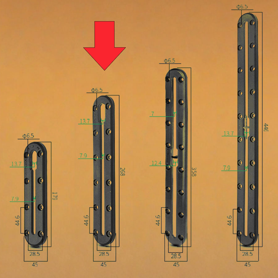Планка Т-паз салазки 268мм (VIN-TYQ-002-DG2)