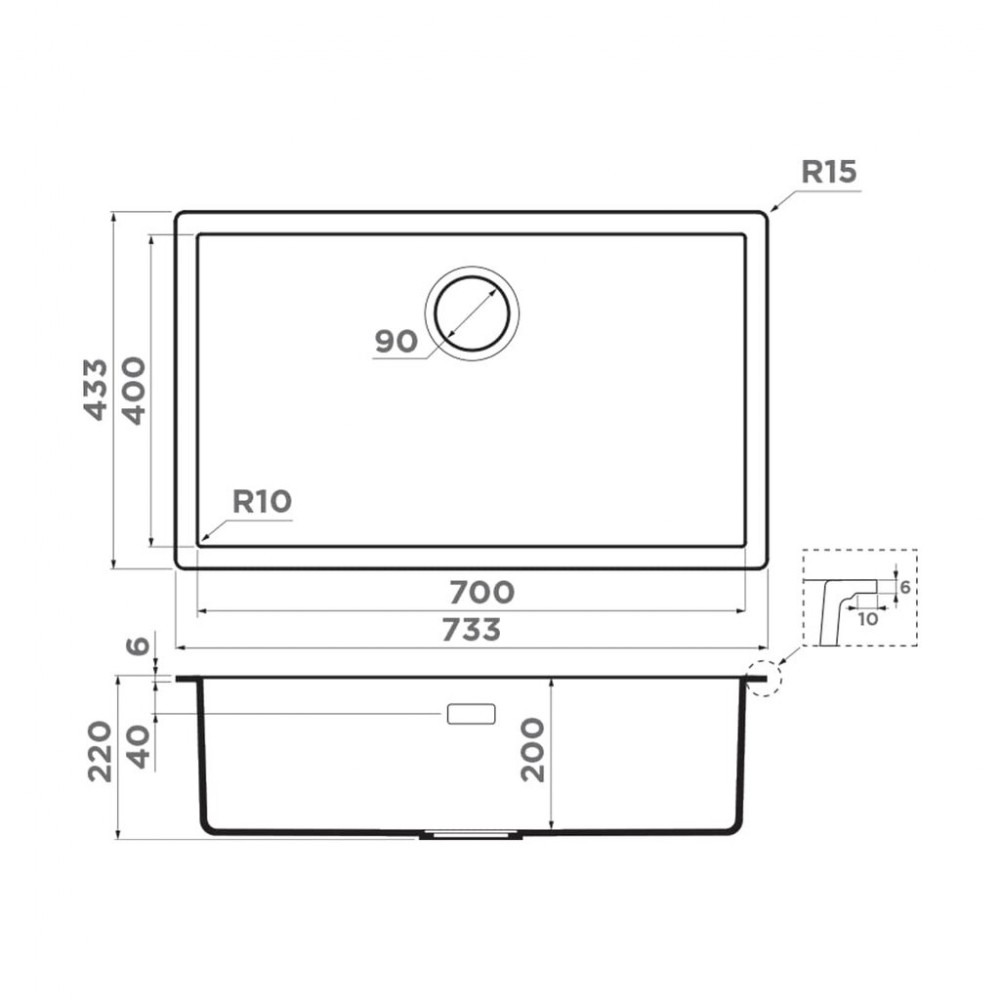 Кухонная мойка Omoikiri Yamakawa 75T-Integra-WH Tetogranit/белый