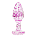 Фиолетовая акриловая анальная втулка 8см ToyFa Basic 881305-4