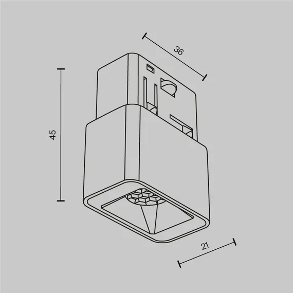 Трековый светильник Точки / Points S Exility 4000K 2Вт 24° Technical tr100-2-2w4k-s-w