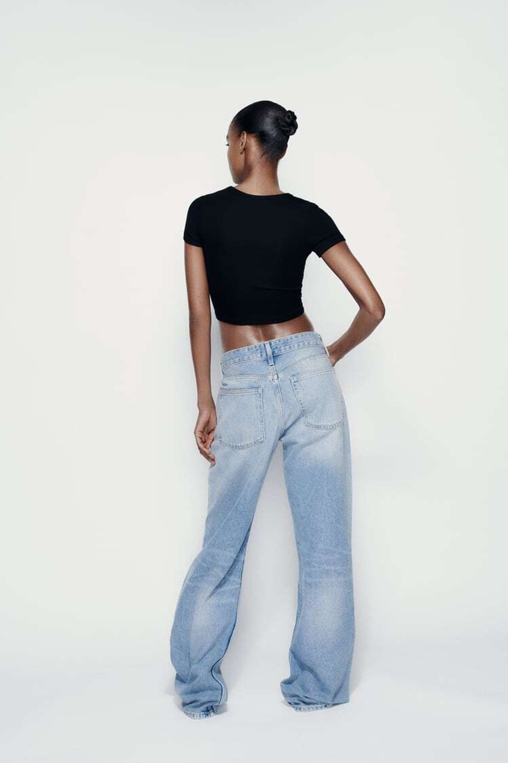 ZARA КОРОТКИЙ ТОП, ЧЕРНЫЙ