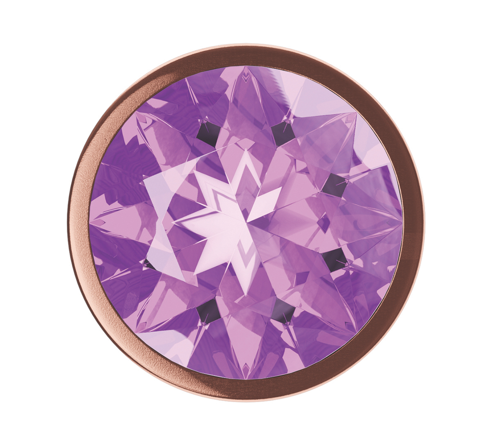 Анальная Пробка Diamond Amethyst Shine S Розовое Золото 4025-01lola