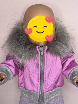 Куртка зимняя цикламен для кукол 43 см (1000)