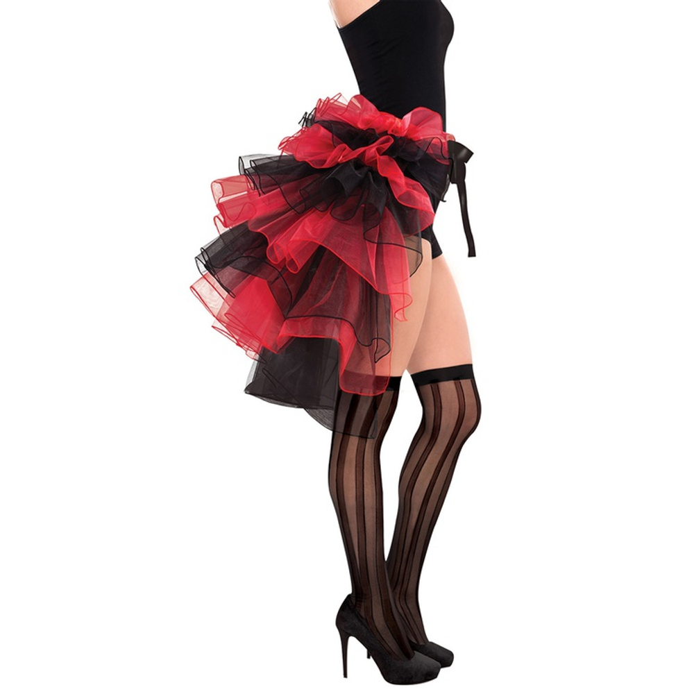 Юбка-хвост Кабаре черн/красн взр