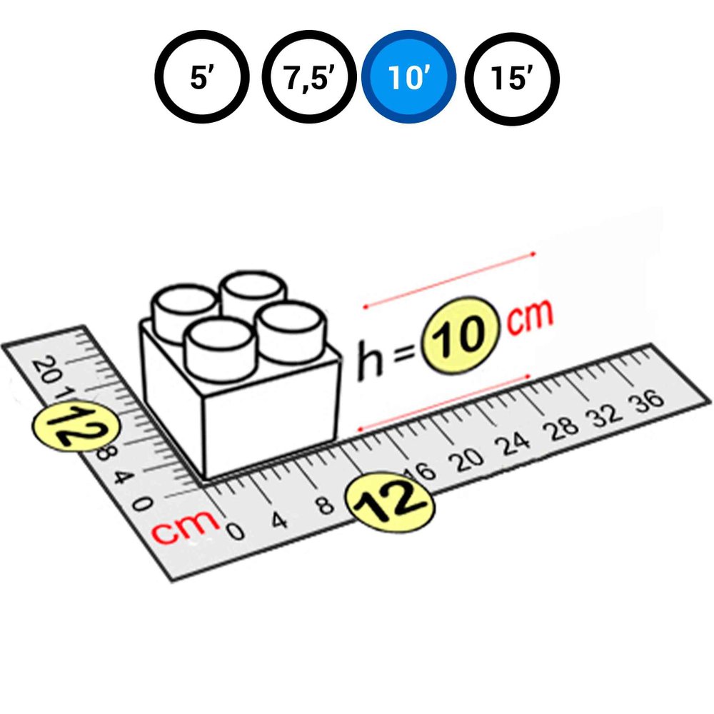 Элемент голубой для GigaBloks Outdoor