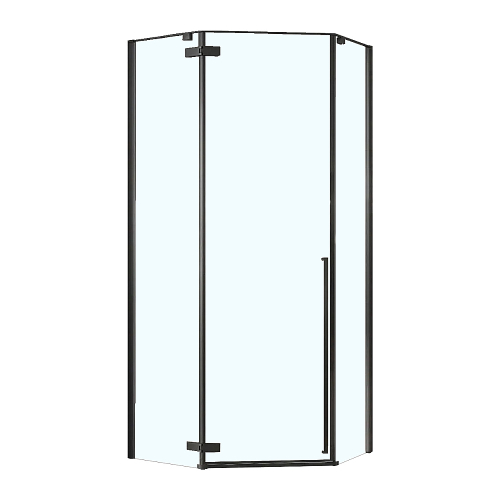 Душевой уголок Loranto NEO CS-22107B 100x100 прозрачное стекло/профиль черный