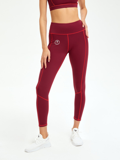 Легинсы женские бордовые
