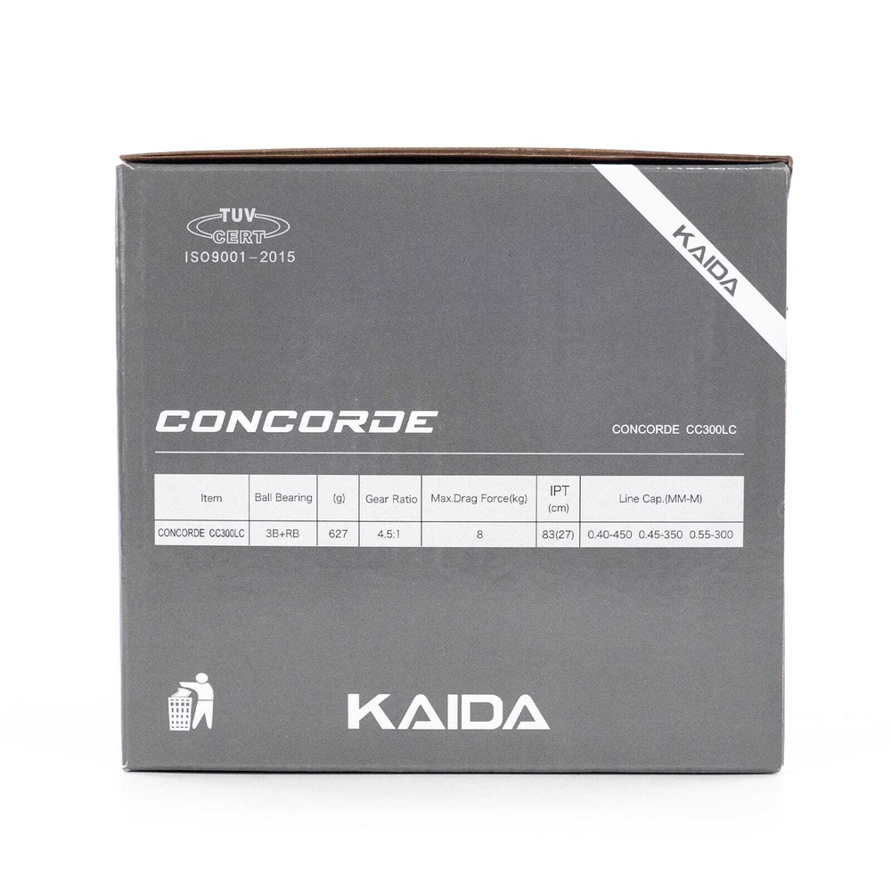 Катушка мультипликаторная Kaida Concorde CC300LC, под левую руку, со счетчиком (3000, 3+1BB)