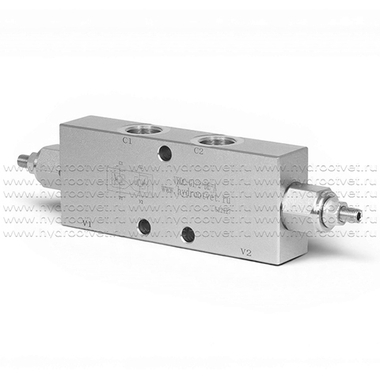 VBCD-G1/2-DE-A - Подпорно-тормозной сдвоенный клапан трубный G1/2
