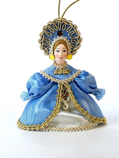 Кукла-подвеска Русская красавица в фигурном кокошнике