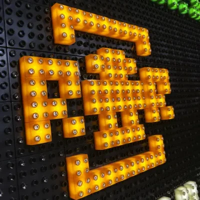 Светящийся конструктор на стену развивающая панель (56х56 см) Х4