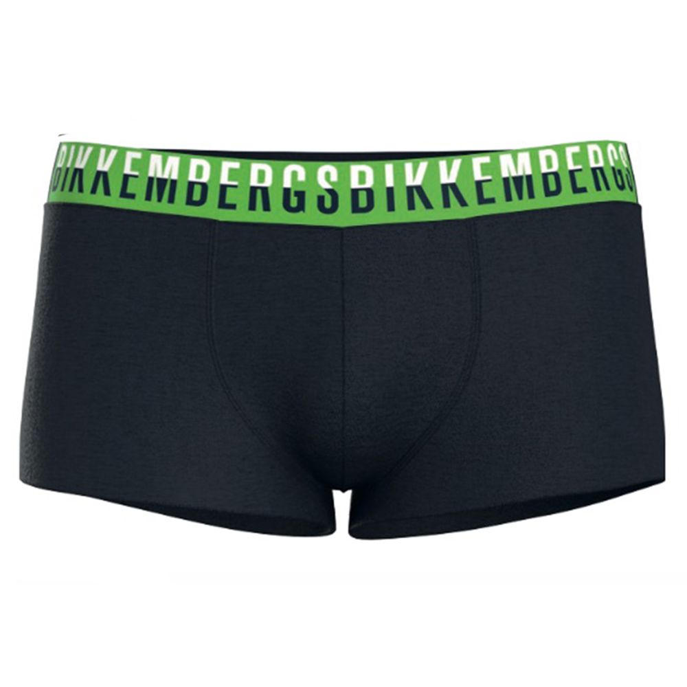 Мужские трусы боксеры темно-синие набор 3в1 Bikkembergs BICOLOR BKK52UTR27TR